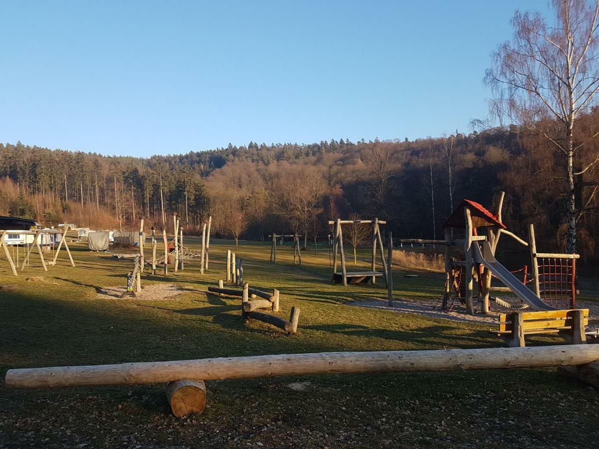 Ferienhaus direkt am Badesee Bungalow 11 Schönsee Urnshausen Exterior foto